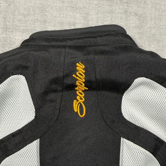 Scorpion EXO Motorcycle Jacket Womans Medium Black Leather Riding Biker Moto - Picture 12 of 16